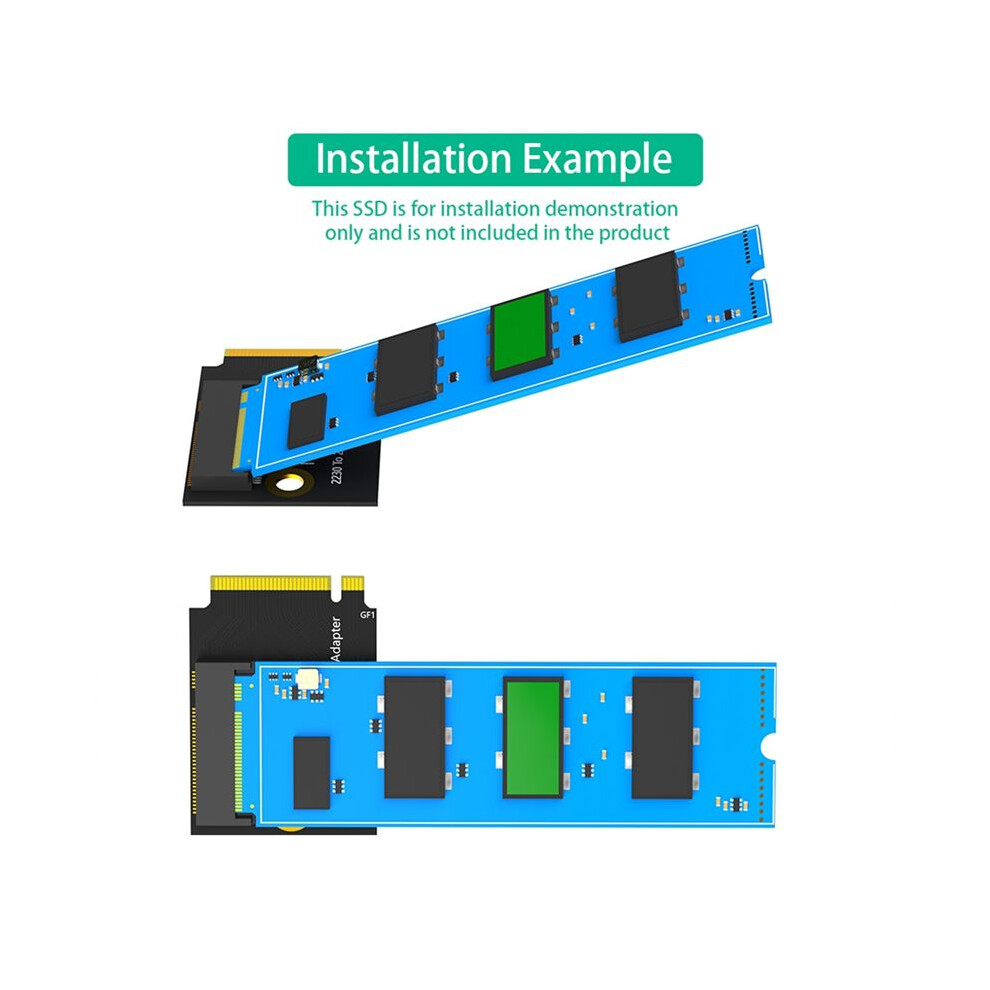 For Ally Transfer Board 2230 To 2280 Ssd Hard Drive Expansion Board For Nvme M.2 90 Degree Pcie4.0 Adapter Converter 6031707494605