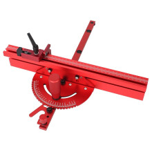1 Set Verstekmeter en Hek met Railaanslag Zaagmontage Hoekliniaal voor Tafelzaag Router Houtbewerking Bankgereedschap DIY