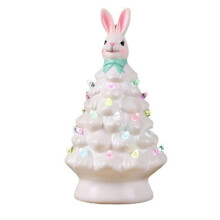 Decorações de Árvore de Coelhinho da Páscoa, Árvore de Coelhinho da Páscoa Iluminada com Contas de Lâmpada Coloridas, B Artificial Operado