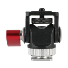 Monitor Mount Tripod Cold Shoe Adapter Aluminum Alloy 1/4 Inch Screw for Flash Microphone LED Fill Light Lamp