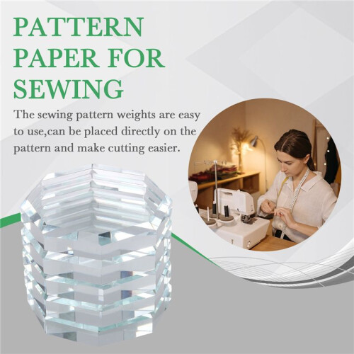 5PCS Glass Pattern Weights for Sewing, Fabric Sewing Weight Cloth Dressmaking Pattern Making and Sample Cutting Weights 2