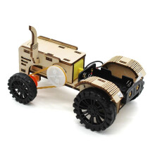 DIY Houten Tractor Auto DIY Model Onderwijs Leren Stam Project Kit voor Kinderen School Wetenschapsonderwijs