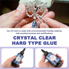 UV-Harz - 100 G Kristallklares, Hartklebendes, Ultraviolett AushäRtendes Epoxidharz für die Herstellung Von DIY-Schmuck und Handwerkliche Dekoration
