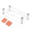 Acrylic Case for Orange Pi Zero 2W Orange Pi Zero 2W Motherboard Protective Case Compatible Heat Sinks 1