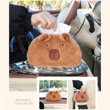 Plush Tissue Holder,Funny Tissue Box Cover,Durable Stuffed Animal Tissue Box, Plush Cute Cartoon Animal Car Bag
