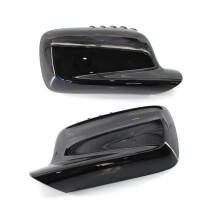 1 Par de Tampas para Espelho Retrovisor de Carro, Tampas de Acabamento para E65 E66 E67 E46 Coupe E46 Cabrio 51167074236 51167074235 Preto