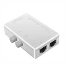 RJ45 Network  2 Port LAN Ethernet Network Box Switcher RJ45 Splitter Dual 2 Way Port Manual Sharing  Adapter