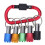 1/4 Bit Holder, Oxidation Resistant Good Compatibility Magnetic Socket Holder Metal Carabiner Portable Plating Red 6