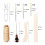 Bone Folders Kit, Bone Folders, Makers,Bookbinding Kit, for Bookbinding Making Paper Crafts Quilting Leathercraft B 7