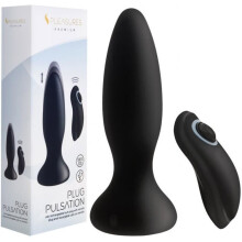 Plug Rechargeable Télécommandé avec Pulsations - mixte / adulte Noir