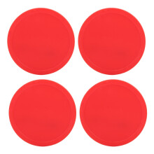 Air Hockey Pucks Replacement Accessories Made From ABS Material Durable Plastic Air Hockey Puck Replacements Fit For All Standard Air Hockey Tables Fu