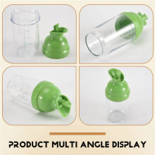 Easy Grips Salad Dressing Shaker Dispenser Leakproof Container Bottle Universal Sauces Mixer with Scales Kitchen GadgetB