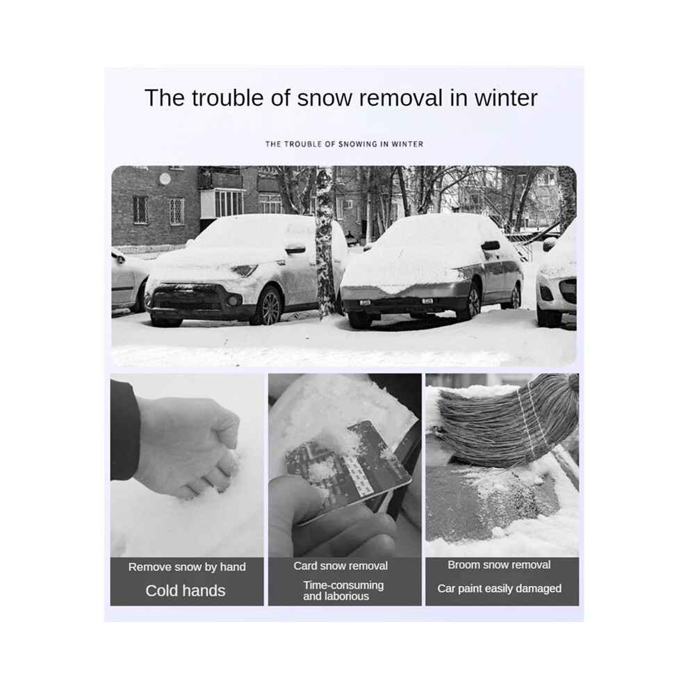 Detachable Car Ice Scraper Car Snow Sweeping Shovel With Handle Cleaning Scraping Tool Ice Scraper Removal Brush 6031532381071