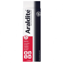 Zweikomponenten-Epoxidharz - CYANOLIT - Araldite - Raprid rot - 2 x 100 ml - Schnelle Aushärtung - Hohe Festigkeit - Multi-Materialien