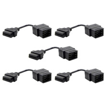 5X Car OBD II Cable for 17Pin to 16Pin OBD 2 Female Diagnostic Connector for 17 Pin OBDII Adapter
