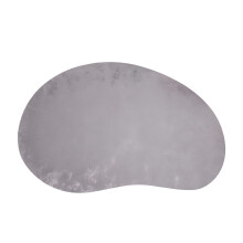 Antislip placemat cashewnotenvorm met fluweel zorgt-zilverkalk