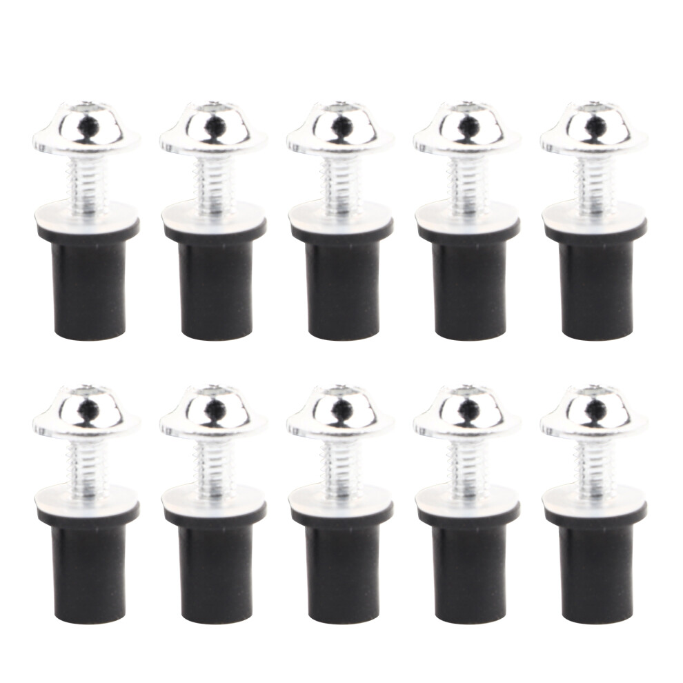 Anti Oxidation Windscreen Bolt Set Aluminum Alloy Material Universal Motorcycle Windscreen Bolt Kit Simple Install Broad Fitment Corrosion Resistant 9437117454128