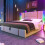 Lit double - MUVOE - 180x200 cm - Fonction USB Type C - Éclairage LED - Rangement sous le lit 1