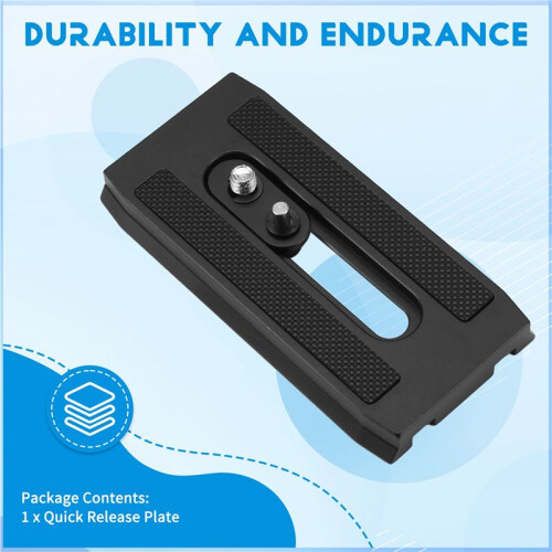 Quick Release Plate,Camera Quick Release Plate Adapter for Benro KH25/KH26/KH25N/KH26NL Camera Accessories 2