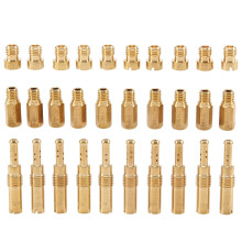 30Pcs Carburetor Main Jet and 10Pcs Slow Jets for PWK Keihin OKO CVK PWM Carbs