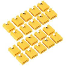 100Pcs 2.54MM Jumper Cap Open Type Shorting Cap Shorting Block Shorting Cap Socket Pin Header Connection Block,Yellow