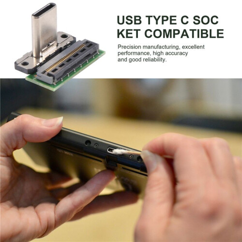 Dock Connector Charging Port USB Type C Socket Compatible for  Docking Station Replacement Component Male 2