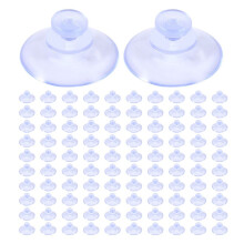 100 Stuks Transparante Zuignappen, Plastic Zuignappen, Pads Zonder Haken voor Buiten, Keuken, Badkamer, Raam 20 Mm
