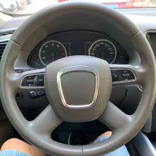 Car Chrome Steering Wheel Trim Cover Emblem Badge Frame Sequin Centering Sticker For- A3 A4 B6 B7 B8 A5 A6 C6 Q7 Q5