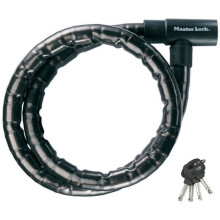 Master Lock 8115EURDPS stalen kabel met sleutels - Zwart