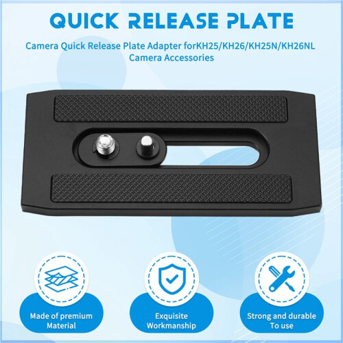 Quick Release Plate,Camera Quick Release Plate Adapter for Benro KH25/KH26/KH25N/KH26NL Camera Accessories 1