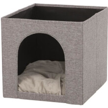 Ella Cuddly Cave For Shelf, 33 × 33 × 37 Cm, Grey - Trixie Cats New -  trixie cats cuddly cave ella grey new