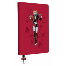 DC Harley Quinn Journal with Ribbon Charm by Insight Editions Hardcove