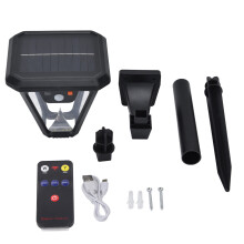 Lampă solară de grădină, 100 LED-uri, 5 moduri, telecomandă, IP65