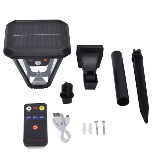 Solcellehavelampe 100 LED 2000 LM 5 tilstande IP65