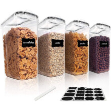 4 StüCke MüSli Vorrats BehäLter Satz, Luftdichte Vorrats BehäLter Aus PP, 2.5L für MüSli, Snacks und Zucker