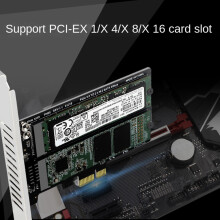 PH58 2 x M2 to PCIE Adapter Card Double Disc Display Card Splitter Expansion Card PCIe X1 to NGFF M2 SSD