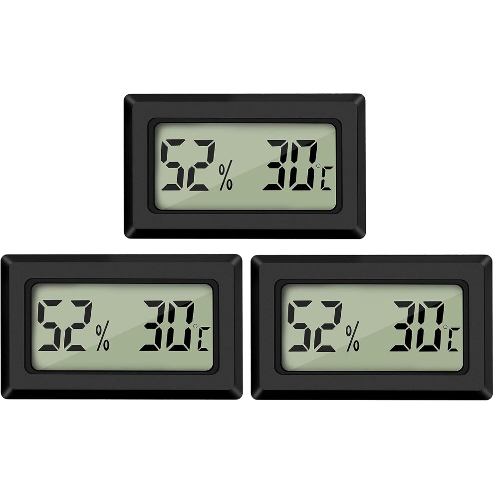 Hygrometer Thermometer With High Accuracy, Temperature And Humidity Sensors For Refrigerator Closet (3-Pack) 9468298967442