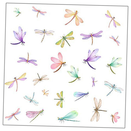 Window Stickers Dragonfly Wall Decals for Cabinet Bathroom Cupboard