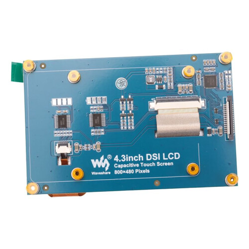 Waveshare ÉCran LCD 4.3 Pouces  pour Raspberry Pi 4B/3B +/3A +/3B/2B/B +/A + Moniteur à éCran Tactile Capacitif IPS 800X480 2