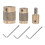 1 3/4 1/4 Inch Stained Glass Diamond Grinder Bit Tools 3 Sizes Brass Core Stained Glass Grinder Bits 1
