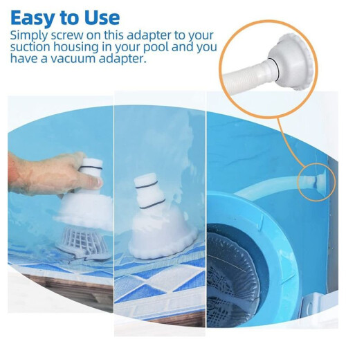 Adaptador de Vácuo RP/RX Skimmer Acessório para Conexão de Mangueira de 1,5 e 1,25 Polegadas para Piscinas acima Do Solo 1