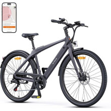ENGWE N1 Air - Elektrische fiets - 28 Inch - Frame van koolstofvezel - Actieradius 100 km - Batterij 36V 10Ah - Schijfremmen - Grijs