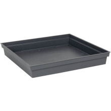 Neliösarvikuppi 40 cm - EDA -Toscana - 40 x 40 x K. 5,9 cm - Tummanharmaa