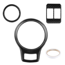 Kit de acabamento para console central com capa resistente a arranhões e design em fibra de carbono. Fácil instalação. Aprimore o interior do seu