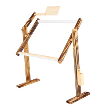 Adjustable Wood Cross Stitch Rack Desktop Embroidery Frame Hoop Stand