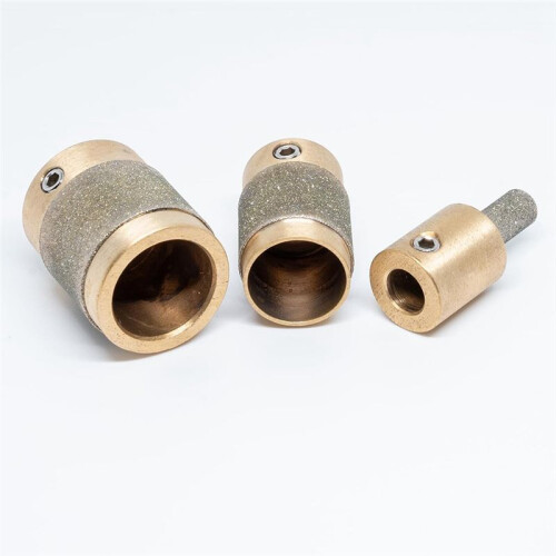 1 3/4 1/4 Inch Stained Glass Diamond Grinder Bit Tools 3 Sizes Brass Core Stained Glass Grinder Bits 1