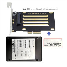 NVMe PCIe SSD U.3 U3 Kit SFF-8639 to PCI-E 4.0 X4 Host Adapter for Motherboard PM1735