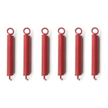 6 no pacote de molas de tremolo silenciosas, mola de ponte de guitarra elétrica, se encaixa FR, TS, NR, guitarras estilo DP, vermelho