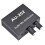AU-202 2 Input 2 Output Stereo Mixer Audio Distributor for Headphone External Power AMP Volume Alone Control 1