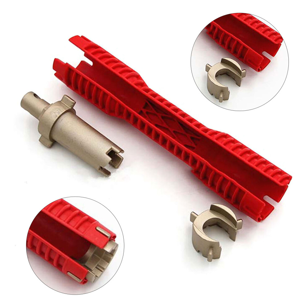Multifunctional Plastic Faucet Wrench - Sink & Plumbing Tool, Alloy Steel 7891372330801